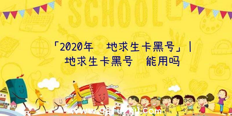 「2020年绝地求生卡黑号」|绝地求生卡黑号还能用吗